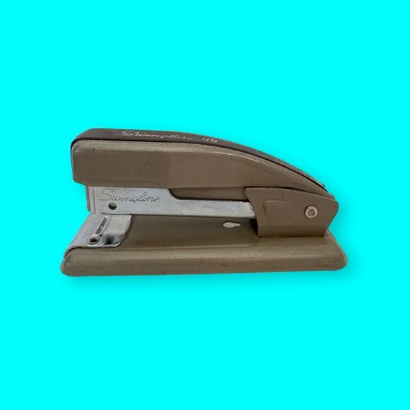 Swingline 99 Vintage Stapler Beige and Brown - Picture 2 of 6